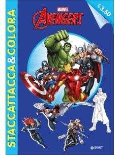 LIBRO AVENGERS STACCA E COLORA W03089