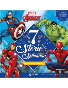 LIBRO AVENGERS 7 STORIE PER LA SETTIMANA W0745A