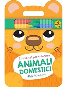 LIBRO ANIMALI DOMESTICI - MIO SET PER COLORARE 58356A