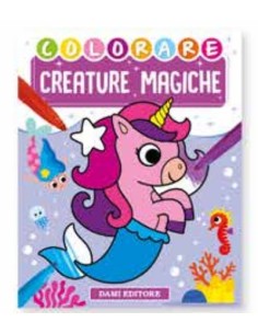 LIBRO COLORARE CREATURE MAGICHE 57882A