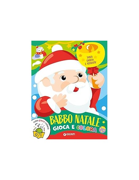 LIBRO BABBO NATALE COLORA E GIOCA (SAGOMATO) 58768A