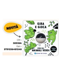 LIBRO GIRA E GIOCA CON GLI ANIMALI VERDI 58938A