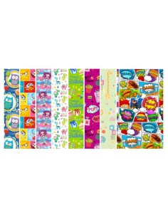 ROTOLO CARTA 100 X 3 MTL ASSORTITO GENERICO RB3 BIMBI...