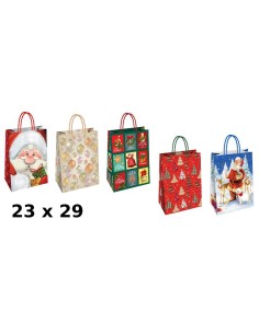 SHOPPER IN CARTA F.TO 23x10x29 CM ASSORTIMENTO NATALE 2...