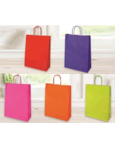 SHOPPER JOLLY COLORATA  22x10x32 CM ASS. A SH76342