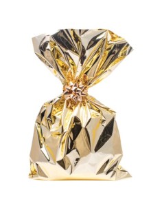 CONFEZIONE 50 BUSTE METAL 25 X 40 MONOCOLORE 463 ORO...