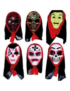 MASCHERA TESCHIO SKULLY CON CAPPUCCIO SOGG ASS 30839