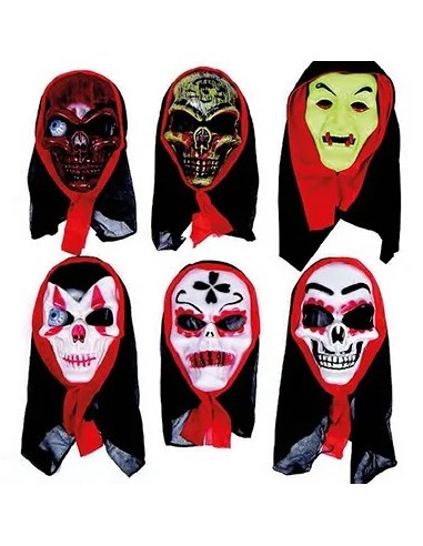 MASCHERA TESCHIO SKULLY CON CAPPUCCIO...