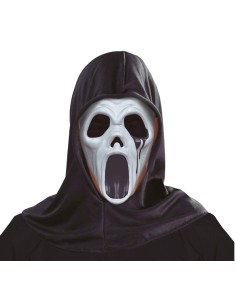 MASCHERA DA ASSASSINO CON CAPPUCCIO, PVC 20084