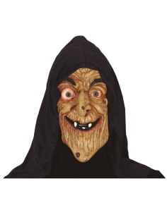 MASCHERA STREGA CON CAPPUCCIO PVC 20514