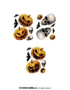 FOGLI ADESIVI PER FINESTRA 40 CM, ZUCCHE 24704