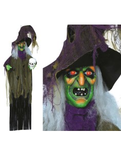 CIONDOLO STREGA CON TESCHIO, LUCE, SUONO E MOVIMENTO 24900