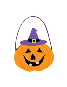 CESTINO IN FELTRO ZUCCA 16X18 CM 24985