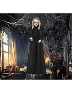 DECORAZIONE DA APPENDERE PUPAZZO LUCE SUONO E MOVIMENTO...