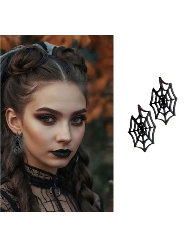 ORECCHINI RAGNATELA NERI, 5 CM 29111