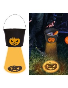 SECCHIO HALLOWEEN CON LUCE NELLA BASE NERO 15X20 29179
