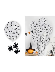 SACCHETTO 10 PALLONCINI CON CONFETTI RAGNO 31508