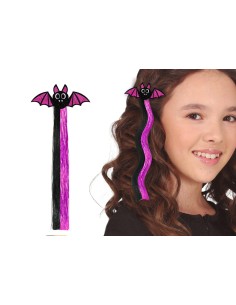CIOCCA CAPELLI PIPISTRELLO LILLA E NERO 48099