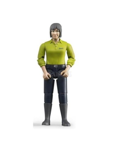 DONNA CON JEANS SCURI 60405