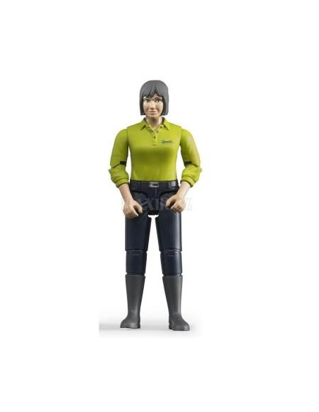 DONNA CON JEANS SCURI 60405