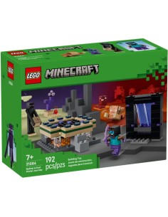 LEGO MINECRAFT VIAGGIO NEL PORTALE DEL NETHER E DELLEND...