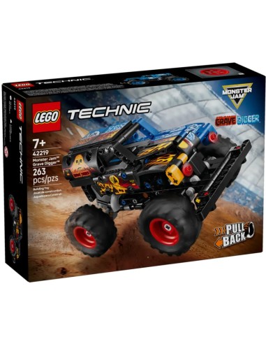 LEGO TECHNIC MONSTER JAM GRAVE DIGGER FUOCO E...