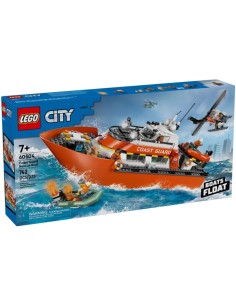 LEGO CITY MOTOSCAFO DI SOCCORSO ED ELICOTTERO DELLA...