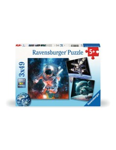 PUZZLE 3X49 PZ AVVENTURE NELLO SPAZIO 12000860