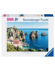 PUZZLE 1000 PEZZI - FOTO FARAGLIONI DI SCOPELLO, SICILIA...