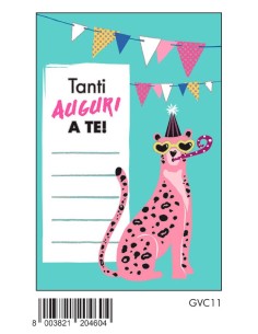 BIGLIETTO TANTI AUGURI C/FOIL OLOGRAFICO GVC11