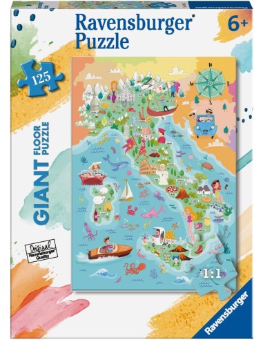 PUZZLE 125 GIANT MAPPA DELL'ITALIA...