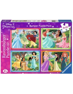 PUZZLE 4X42 BUMPER PACK PRINCIPESSE DISNEY  05170