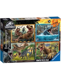 PUZZLE 4X100 BUMPER JURASSIC WORLD 05619