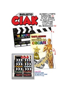 BIGLIETTO AUGURI CIAK 2767