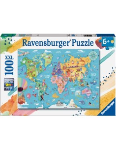 PUZZLE 100 XXL  MAPPA DEL MONDO 13343