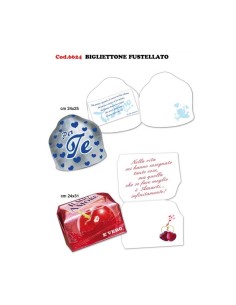 BIGLIETTONE FUSTELLATO 6624