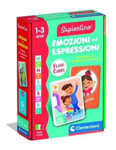 MONTESSORI FLASHCARDS EMOZIONI ED ESPRESSIONI 16833
