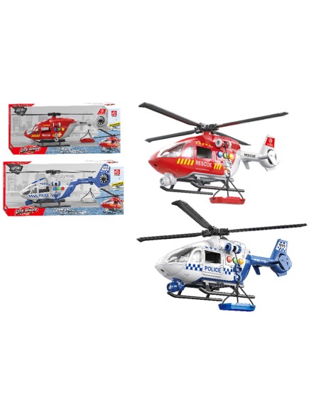 ELICOTTERO SOCCORSO LUCI E SUONI 2 ASS 52537