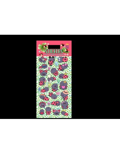 STICKERS PUFFY HAPPY LADYBUG ST0215