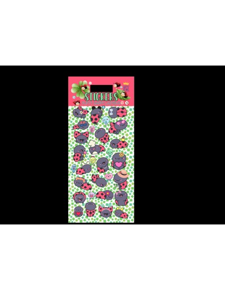 STICKERS PUFFY HAPPY LADYBUG ST0215