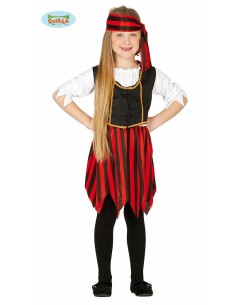 COSTUME PIRATESSA CORSARA BAMBINA  7-9 ANNI 81221