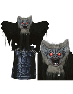 PIPISTRELLO SU LAPIDE LUCE SUONO E MOV 150 CM 29050