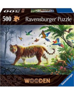 PUZZLE 500 PZ.LEGNO TIGRE 17514