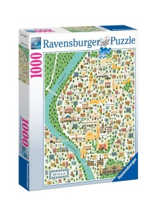 PUZZLE 1000 ILLUSTRATI MAPPA DI SIVIGLIA 17607