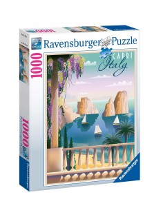 PUZZLE 1000 FOTO CARTOLINA DA CAPRI, ITALIA 17615