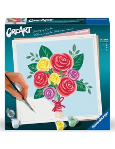 CREART ADULTI SERIE TREND QUADRATI - BOUQUET DI ROSE  25520