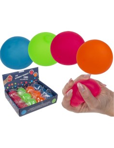 PALLA ANTISTRESS ULTRA MORBIDA, NEON 6 CM COLORI ASS 12/0855