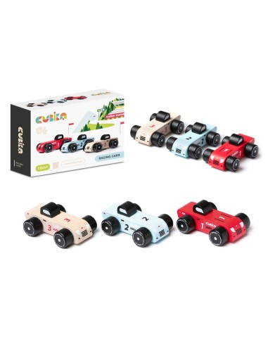 AUTO CORSA LEGNO SET 3PZ 15474