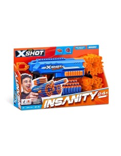 X-SHOT PISTOLA INSANITY MANIC 24 DARDY 36603