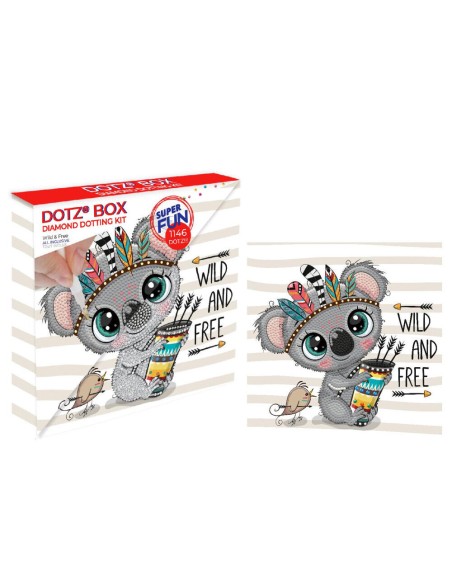 DIAMOND DOTZ BOX KOALA WILD  FREE DDZDBX.026
